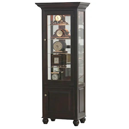 Single Glass Door Curio Cabinet